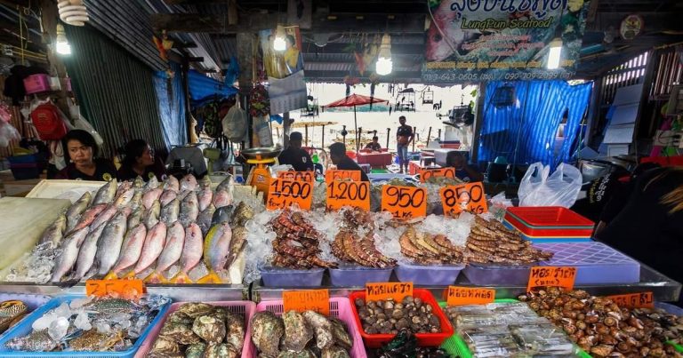 Phuket seafood market Thailand