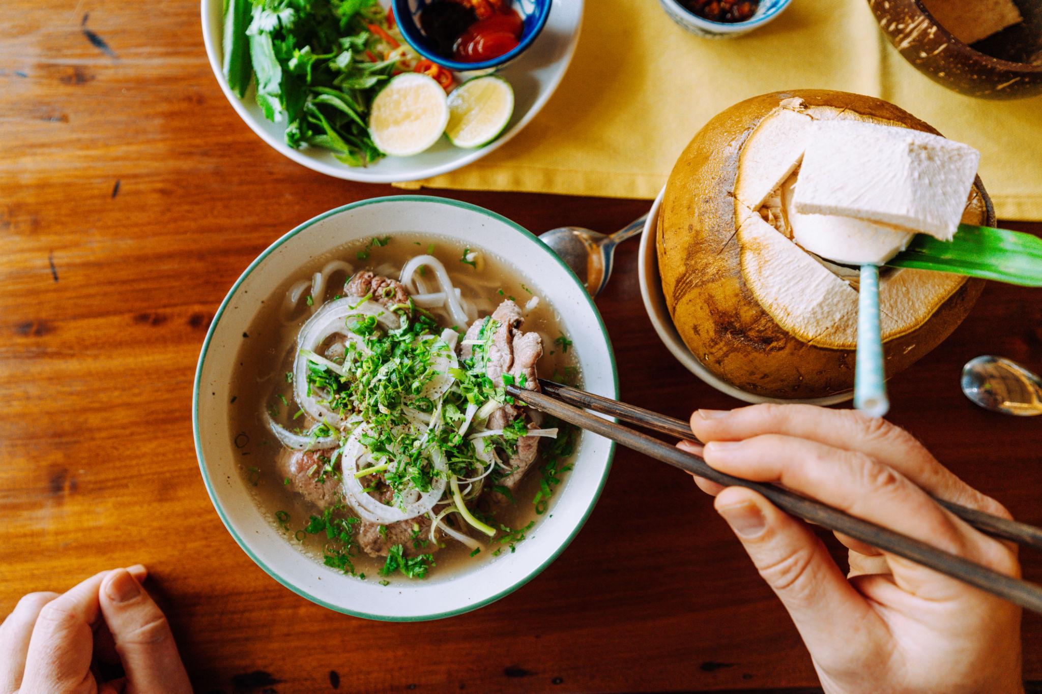 Traditional Vietnamese Pho noodle soup