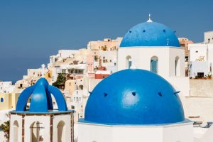 Santorini’s Iconic White Houses With Blue Domes – The Symbol of the Greek Islands
