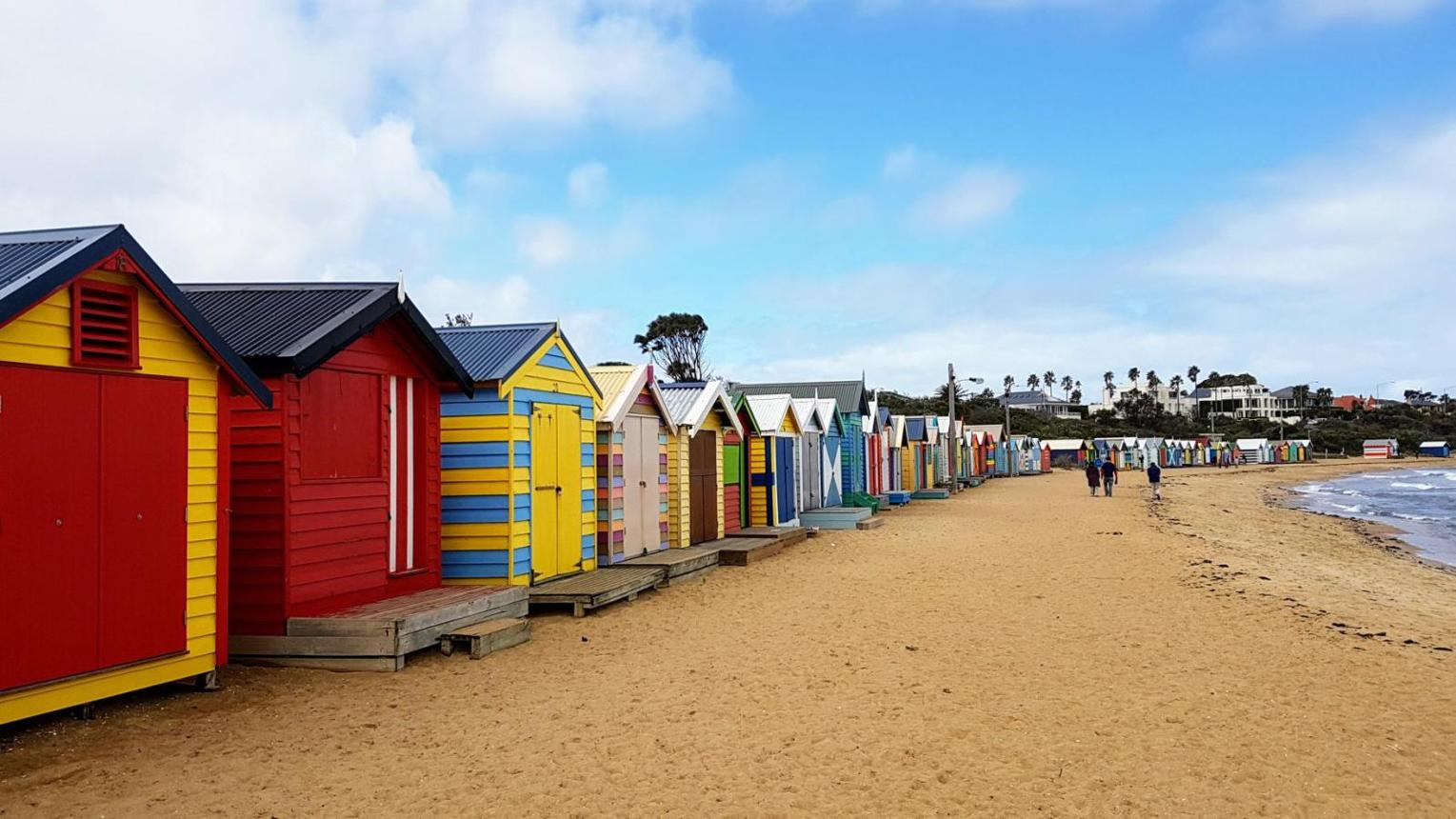 Brighton Beach – Melbourne’s Iconic Beach Famous for Colorful Bathing Boxes