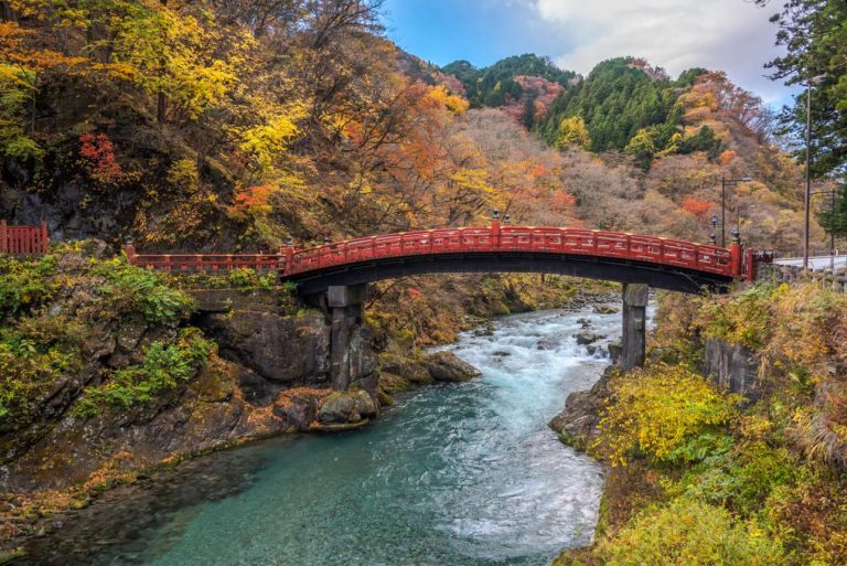 Shinkyo Bridge – Sacred Red Bridge of Nikko Japan