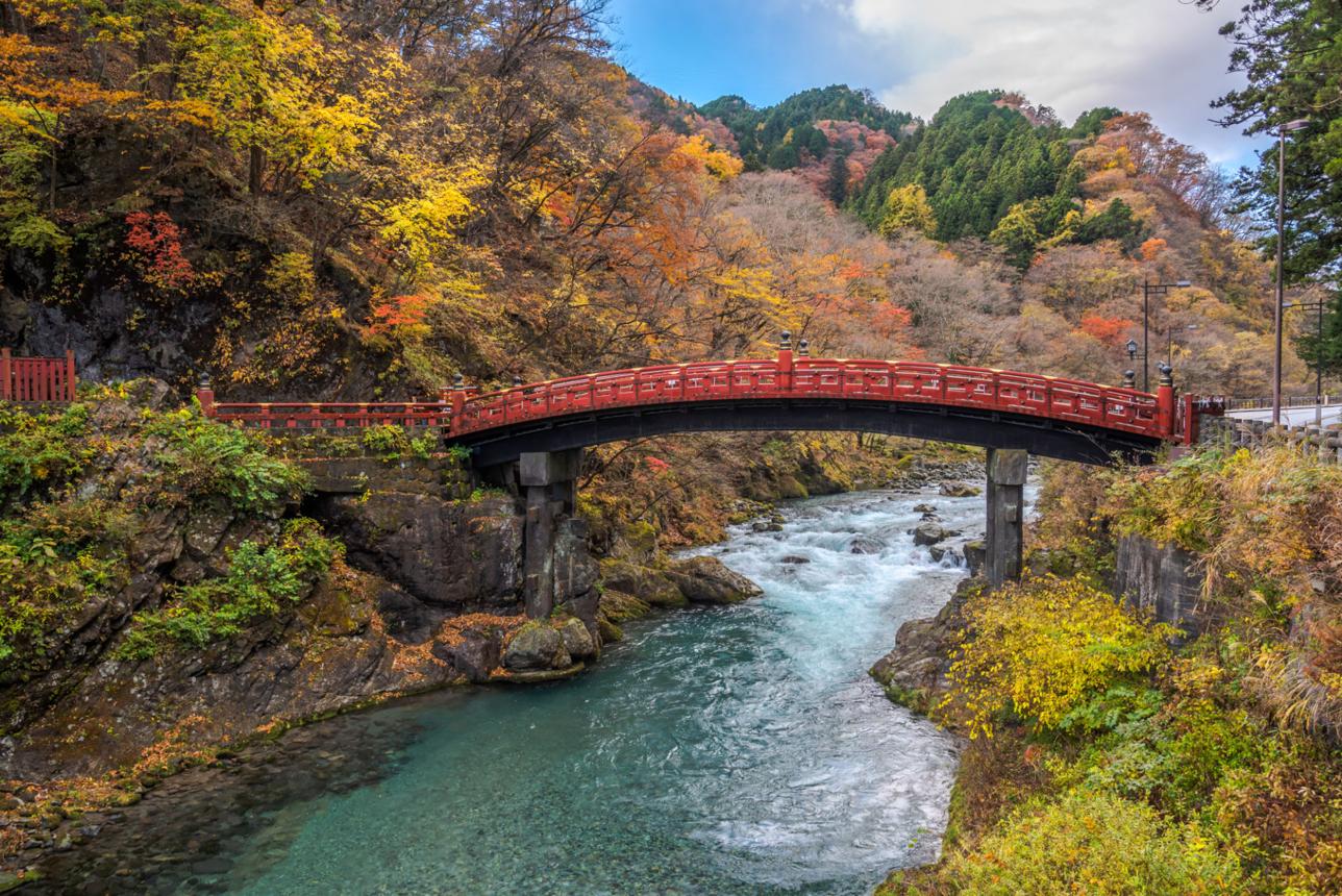 Shinkyo Bridge – Sacred Red Bridge of Nikko Japan