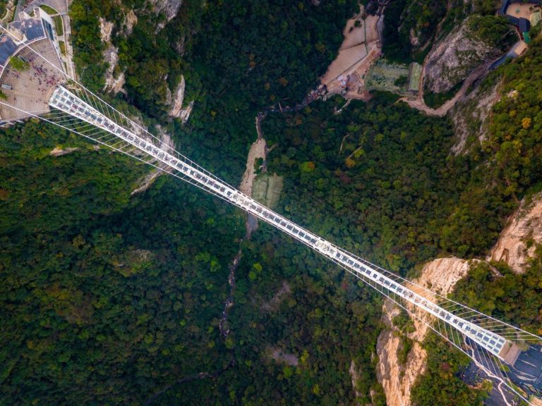 Zhangjiajie Glass Bridge – The World’s Highest and Longest Glass Bridge Suspended Over a Deep Canyon